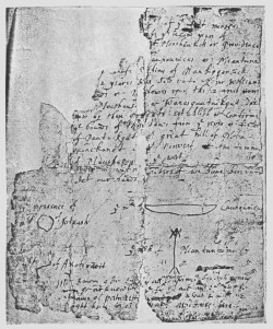 A letter written by Roger Williams.