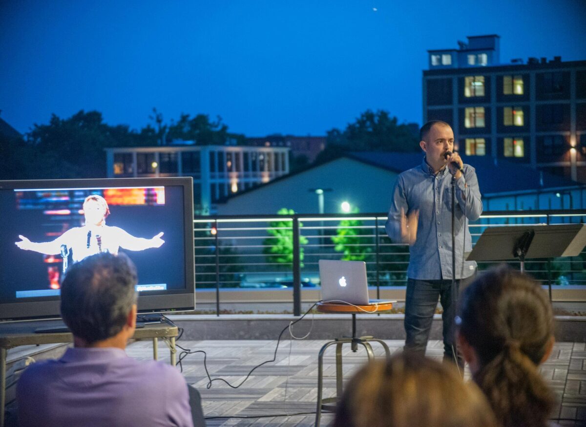 FringePVD on the Roof Deck at the WaterFire Arts Center (Photo by The Wilbury Theatre Group)